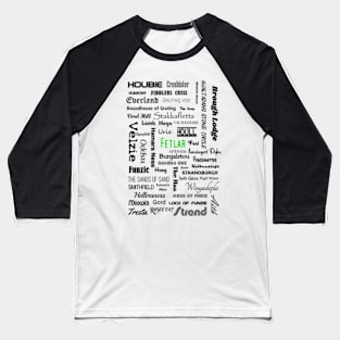 Island of Fetlar, Shetland (place names) Baseball T-Shirt